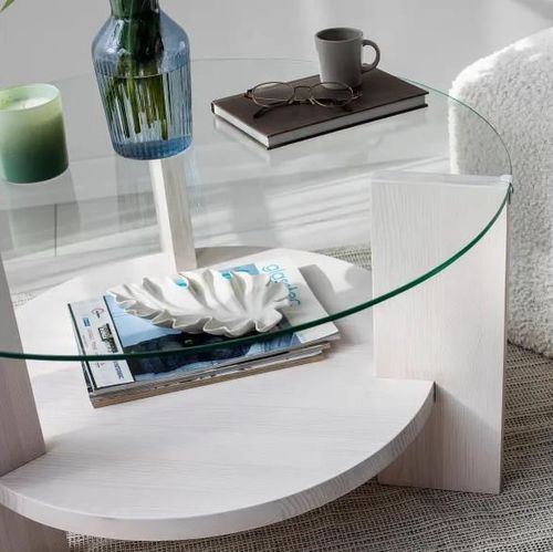 cumpără Măsuţă cafea Trendy Mondo, Alb 75x40x75cm în Chișinău 