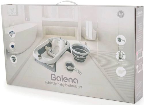 купить Ванночка Moni Balena Grey, pliabilă в Кишинёве 