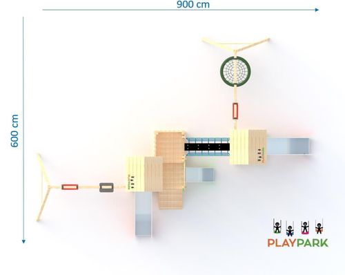 cumpără Teren de joacă PlayPark 1433 Teren de joaca BRIDGE+Swing în Chișinău 