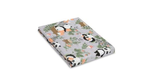 купить Детское постельное белье Sensillo 099241 Покрывало муслин Panda и Лис 120x120см 0001 в Кишинёве 