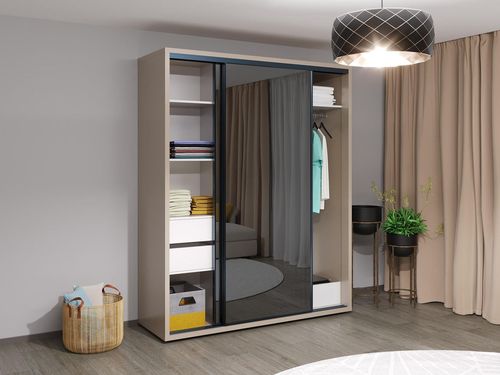 cumpără Dulap Bayro Parma Graphite 1800x2250x600 серый камень, купе în Chișinău 