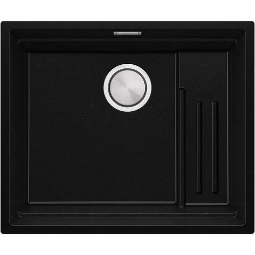 cumpără Chiuvetă bucătărie Primagran Prague 60 Step Level Undermount Black metallic + accesorii 470x560 MPSKM#P în Chișinău 