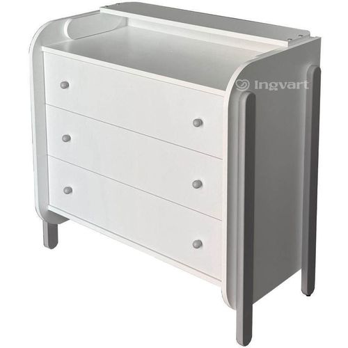 cumpără Comoda de infășat Ingvart 98514542-5 Nika Alb/Grey în Chișinău 