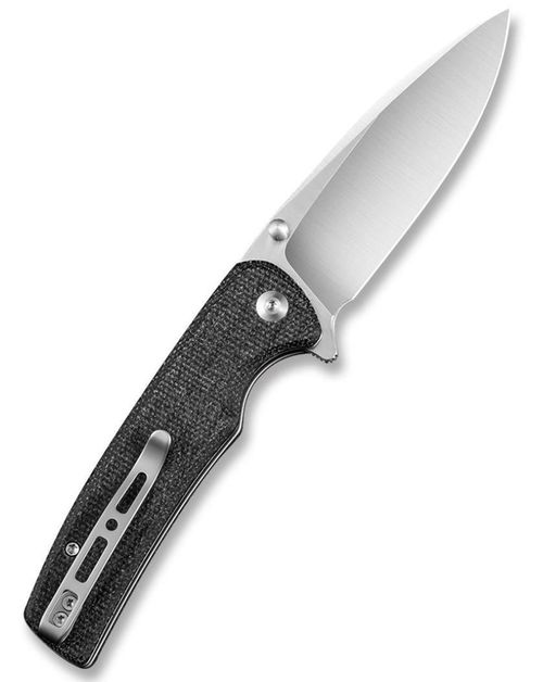 купить Нож походный Sencut S21007-1 Sachse, mâner Micarta negru, Button Lock в Кишинёве 