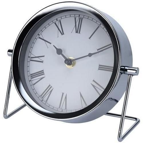купить Часы Promstore 42653 Clasic de masa metal suriu 18x16x7cm в Кишинёве 