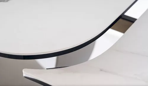 купить Стол Signal Infinity Ceramic 160(240)*95 bialy/brazowy в Кишинёве 