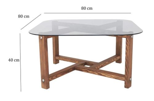 cumpără Măsuţă cafea Trendy Zen, Stejar 80x40x80cm în Chișinău 