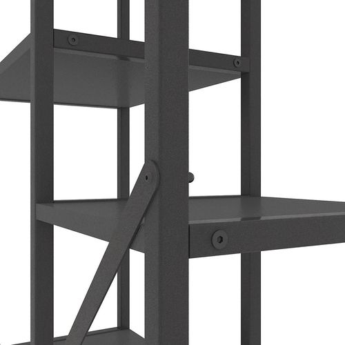 купить Cтеллаж складской Nex Home Raft metalic Loft Cascade 1780x700x300mm, 7 nivele, PAL, Anthracite/Anthracite в Кишинёве 