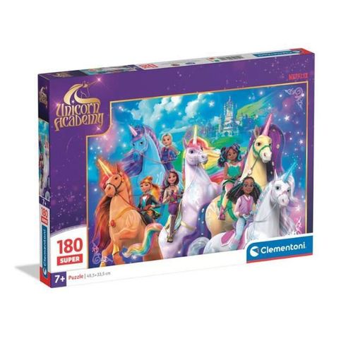 купить Пазл Clementoni Puzzle 180 SUPER Unicorn Academy 2025 (29802) в Кишинёве 