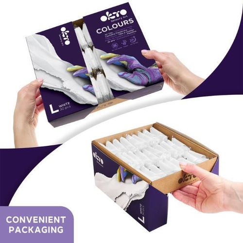 купить Набор для творчества Okto 10017 Plastilină ușoară Colours, Alb, mărimea L в Кишинёве 