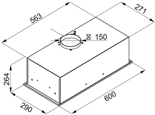 купить Вытяжка Tornado MODUL 750(60) WH в Кишинёве 