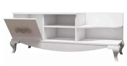 купить Тумба напольная для TV Trendy Sultan, Alb 130x50x45cm в Кишинёве 
