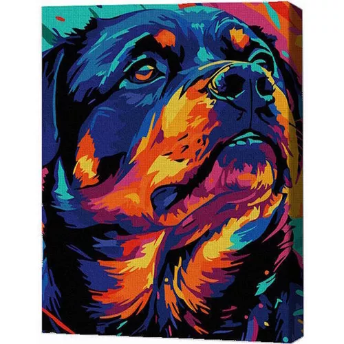 cumpără Tablou pe numere BrushMe RMGB010FC 30x40сm (pânză neagră/fără cutie) Prieten loial în Chișinău 