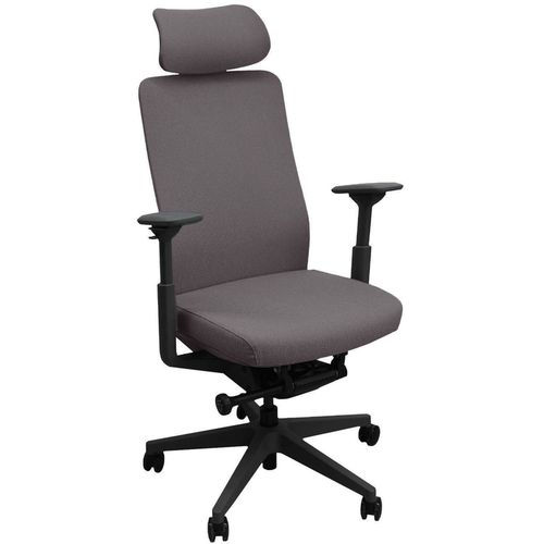 cumpără Fotoliu de birou Deco Nelson (8016A) Dark Grey + Black Frame în Chișinău 