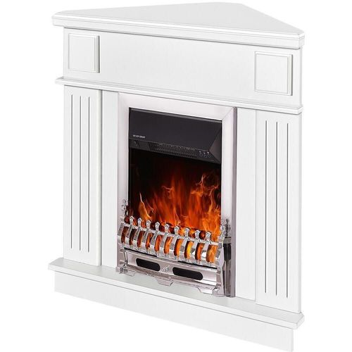 cumpără Șemineu electric ArtFlame Marina de colt & Galileo silver, 1000x1000x500 mm, Alb în Chișinău 