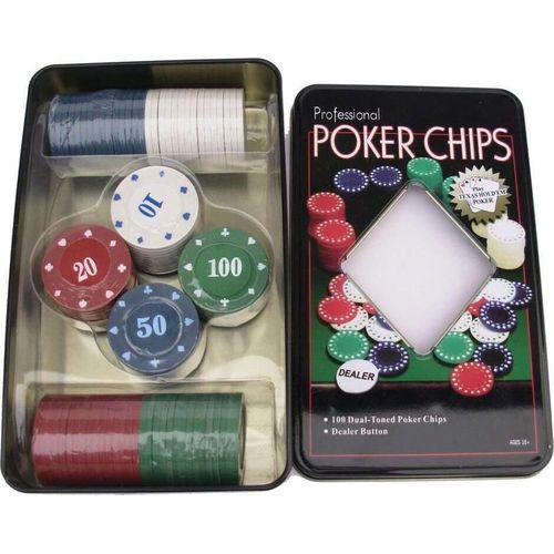 cumpără Joc educativ de masă miscellaneous 1264 Joc de masa "Poker" 19X12X8 cm 42128 /42188 (100 fise) în Chișinău 