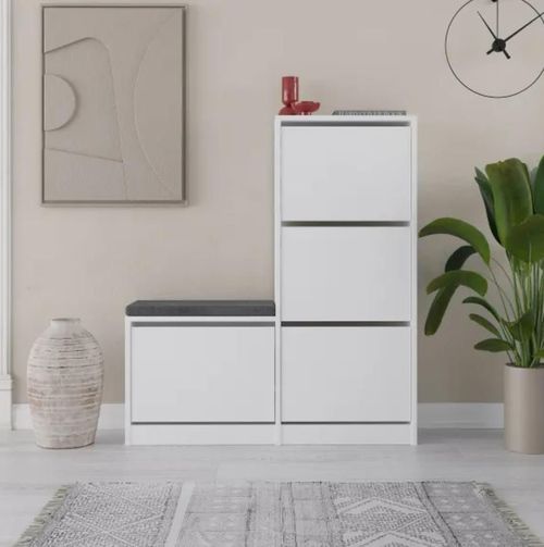 cumpără Raft pentru încălțăminte Trendy Oslo, Alb în Chișinău 
