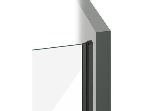 купить Перегородка для душевой кабины Ravak Shower door Cool! 100x195 Black transparent COSD2-100 (X0VVAC300Z1) в Кишинёве 