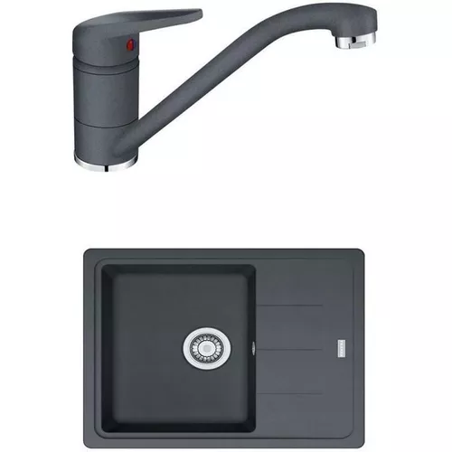 купить Мойка кухонная со смесителем Franke 114.0660.907 BFG 611-62 + Novara Plus Negru в Кишинёве 
