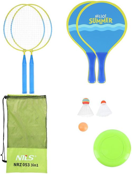 купить Инвентарь для бадминтона Nils 6464 Palete joc-badminton 3in1 cu geanta (14-50-020) в Кишинёве 