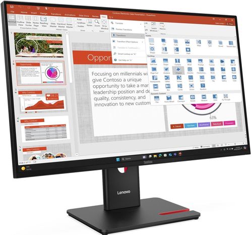 купить Монитор Lenovo T24D-40 Black (64B9GAT1EU) в Кишинёве 