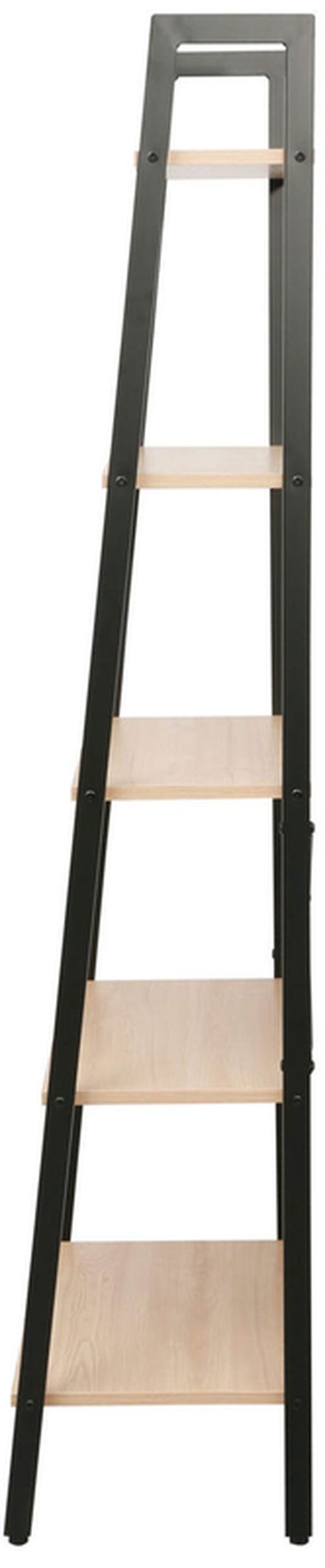 купить Офисный стеллаж Deco Azalia 5 nivele 64x34x164H Oak/Black в Кишинёве 