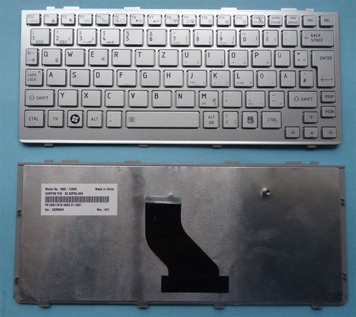 купить Keyboard Toshiba Satellite NB200 NB205 NB300 NB305 NB500 NB505 w/frame ENG. Silver в Кишинёве 
