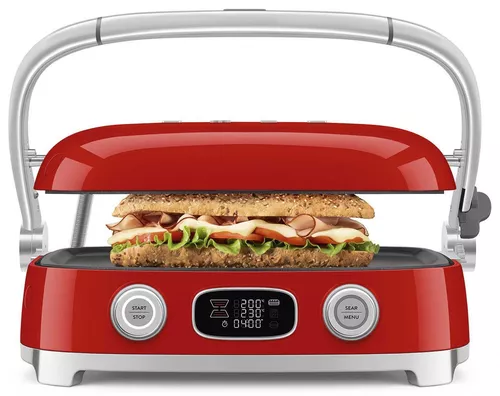 купить Гриль-барбекю электрический SMEG MGF01RDEU в Кишинёве 