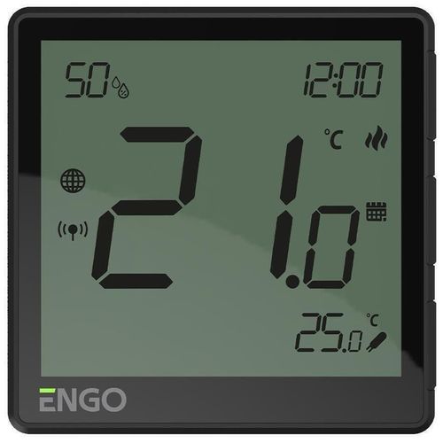 купить Термостат ENGO Controls Termostat programabil cu fir ZigBee EONE-230W, black в Кишинёве 
