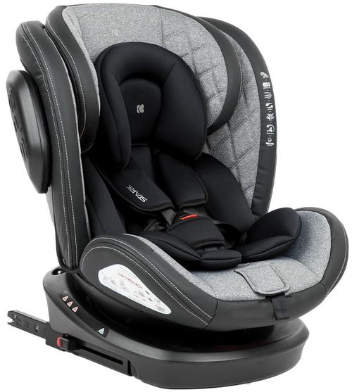 купить Автокресло Kikka Boo 31002070088 cu isofix Stark Light Grey, 0-36 kg в Кишинёве 