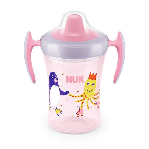 Canuta anticurgere Nuk Trainer Cup cu nasuc tare din silicon 230 ml (6+ luni) 