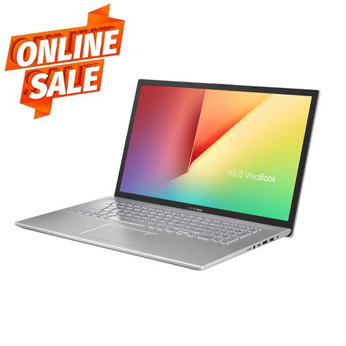 cumpără Laptop 17.3 ASUS Vivobook 17 X712EA Silver, Intel Core i5-1135G7 2.4-4.2GHz/12GB DDR4/512GB SSD M.2 NVMe/Intel Iris Xe Graphics/WiFi 802.11ax/BT5.0/ USB Type C/HDMI/Backlit Keyb./17.3 FHD Non-glare (1920x1080)/NoOS/X712EA-AU705 în Chișinău 