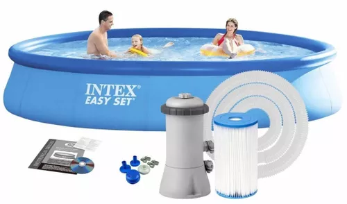 cumpără Piscină gonflabilă Intex 28158 EASY SET 457x84сm, 9792L cu pompa-filtru în Chișinău 