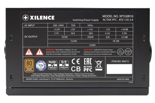 купить Блок питания для ПК Xilence XP550R10, 550W, Gaming Series, Performance A+ III Series в Кишинёве 