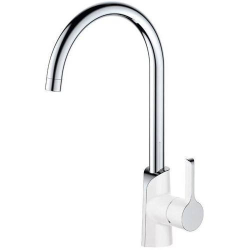 купить Смеситель кухонный Helika-AquaSanita 5523JG-700 SABIA GRACE Chrome+Glossy White в Кишинёве 