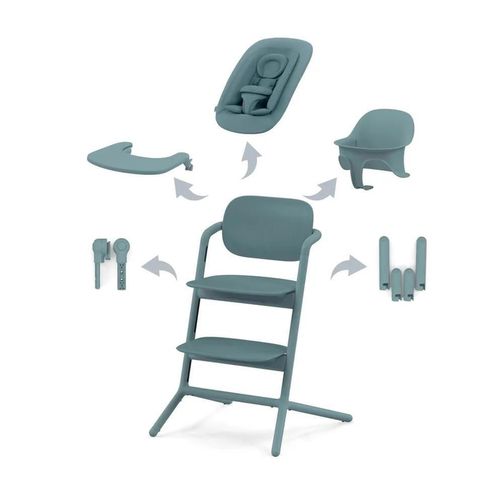 cumpără Scaun de masă Cybex 521003199 Scaun de masa 4in1 Lemo Stone Blue Mid Blue în Chișinău 
