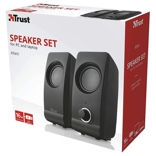 cumpără Boxe Active Speakers Trust Remo 2.0 Speaker Set, 16W, USB-powered, Black în Chișinău 