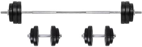 купить Силовой комплекс inSPORTline 12561 Set Aparat Power Tower (120 kg) + 3 bare + discuri IN12433/20597 в Кишинёве 