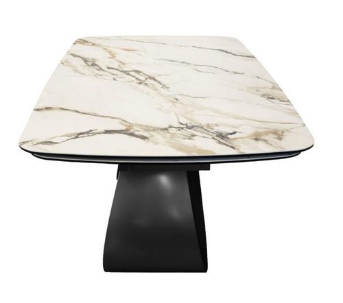 cumpără Masă Deco Rino 180/260x100xH76 White (KL-188) + Golden Legs în Chișinău 
