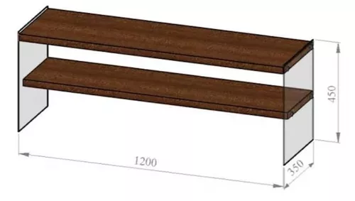 cumpără Comodă TV Trendy TV100 120x45x35cm în Chișinău 