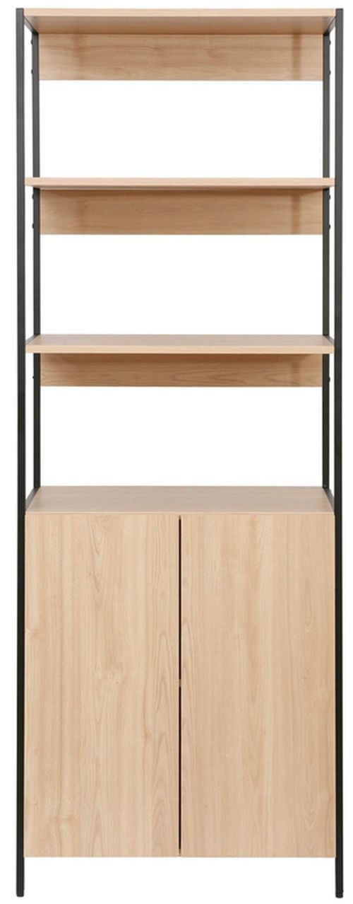 купить Офисный стеллаж Deco Lanta L 63x41x176H Oak/Black в Кишинёве 
