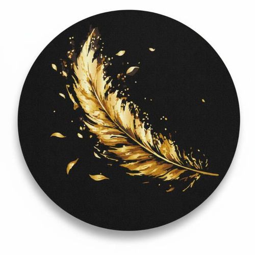 купить Картина по номерам BrushMe RCB00112M rotunda Black d30, Pene в Кишинёве 