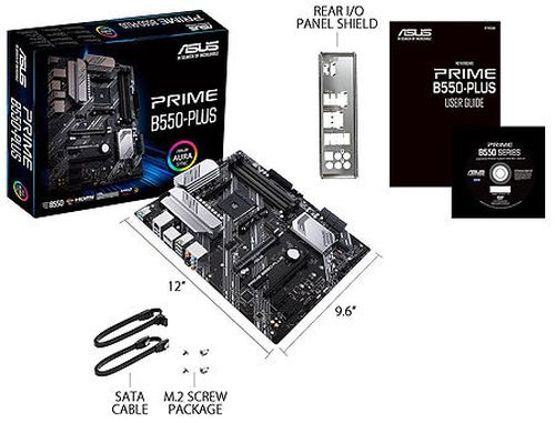 cumpără Placa de baza ASUS PRIME B550-PLUS AMD B550, AM4, Dual DDR4 4800MHz, 2xPCI-E 4.0/3.0 x16, Display Port 1.2/HDMI 2.1, USB 3.2, SATA RAID 6Gb/s, 2xM.2 x4 Socket, 64Gb/s M.2 support PCIe 4.0 x4, SB 8-Ch., GigabitLAN, Aura Sync RGB (placa de baza/материнская плата) în Chișinău 