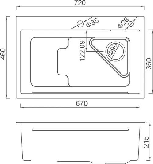cumpără Chiuvetă bucătărie Gappo Gs7246 în Chișinău 