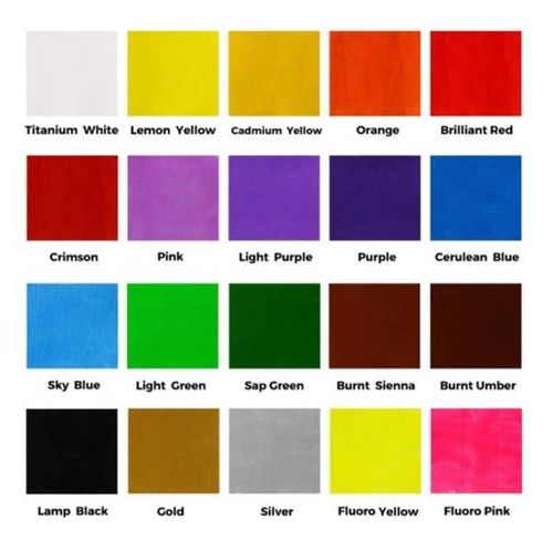 купить Набор для творчества Mont Marte PMHS0077 Set vopsele pentru Tesaturi 20buc x 20ml в Кишинёве 