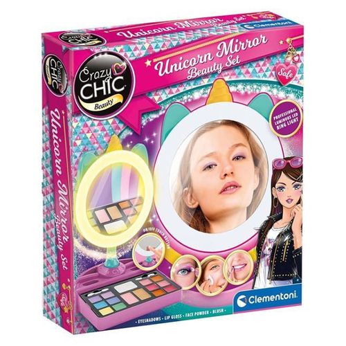 купить Набор для творчества Clementoni Oglinda pentru machiaj UNICORN (18855) в Кишинёве 