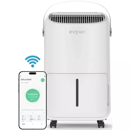 cumpără Dezumidificator de aer EvoAir NovaDry 16 Smart, 16l/24h, Senzor de Umiditate, Uscare Rufe, Crem în Chișinău 