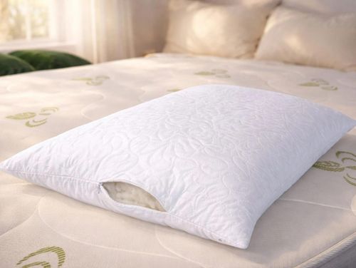 купить Домашний текстиль Somnart 025513 Set 2 perne matlasate ajustabile Somnia, microfibra alba (50x70) в Кишинёве 