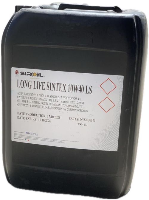 cumpără Ulei Siroil 10W40 20l TRUCK LONG LIFE SINTEX LS (SIR20420) în Chișinău 