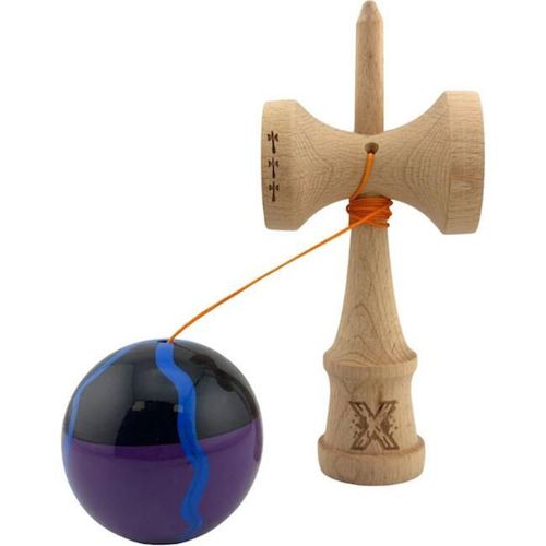 купить Активная игра Essa 163832 Kendama Flippy X Original, 7х6х18cm, negru-mov cu linii в Кишинёве 